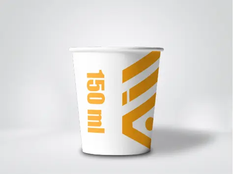Gobelet papier 150ml personnalisé pour café ou thé.