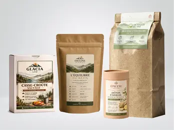 étiquette produit adhésive personnalisée