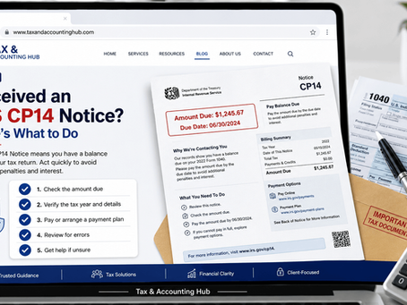 IRS CP14 Notice Explained | What to Do Before You Pay