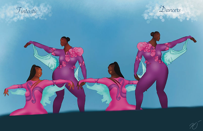 Theme Park Rendering, Concert Dancers