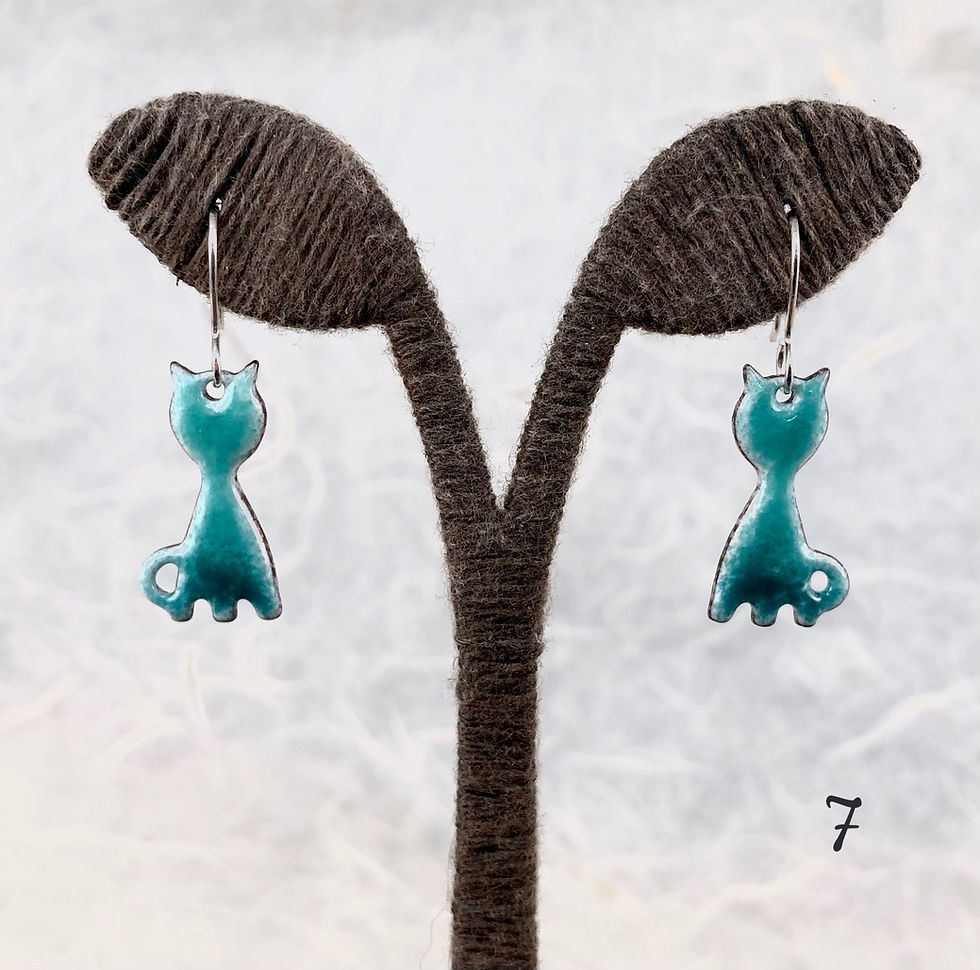 Miniature : Boucles d'oreilles chats minis