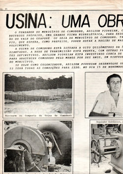 FOTO RECORTE DE JORNAL USINA 1 DE 2
