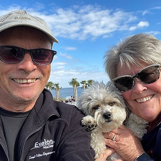 Mike, Janice and Lucy Stephenson are loving retirement in Town Shores.