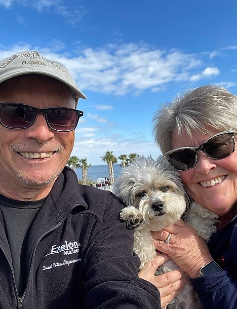 Mike, Janice and Lucy Stephenson are loving retirement in Town Shores.
