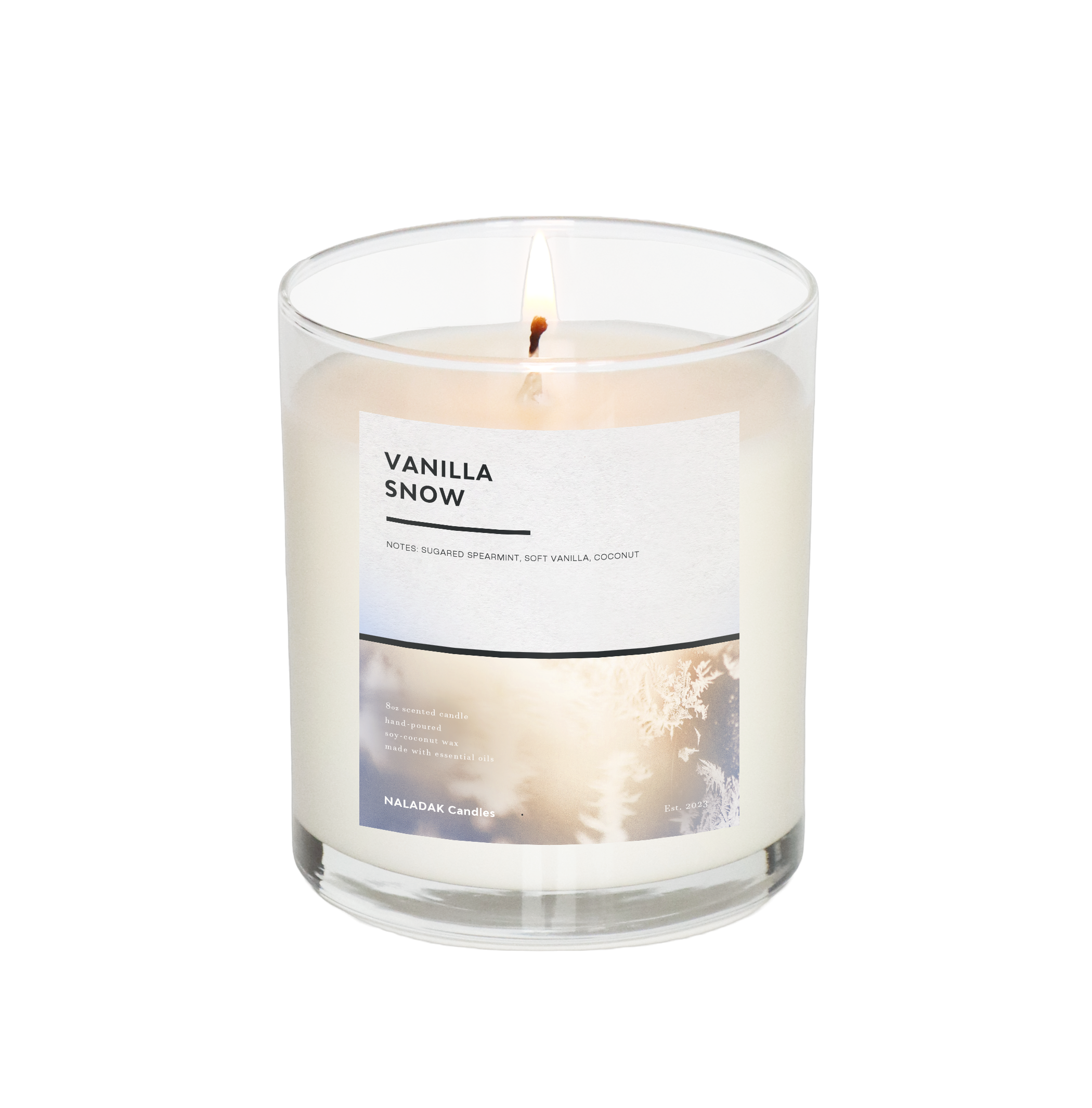Vanilla Snow Single Wick Candle