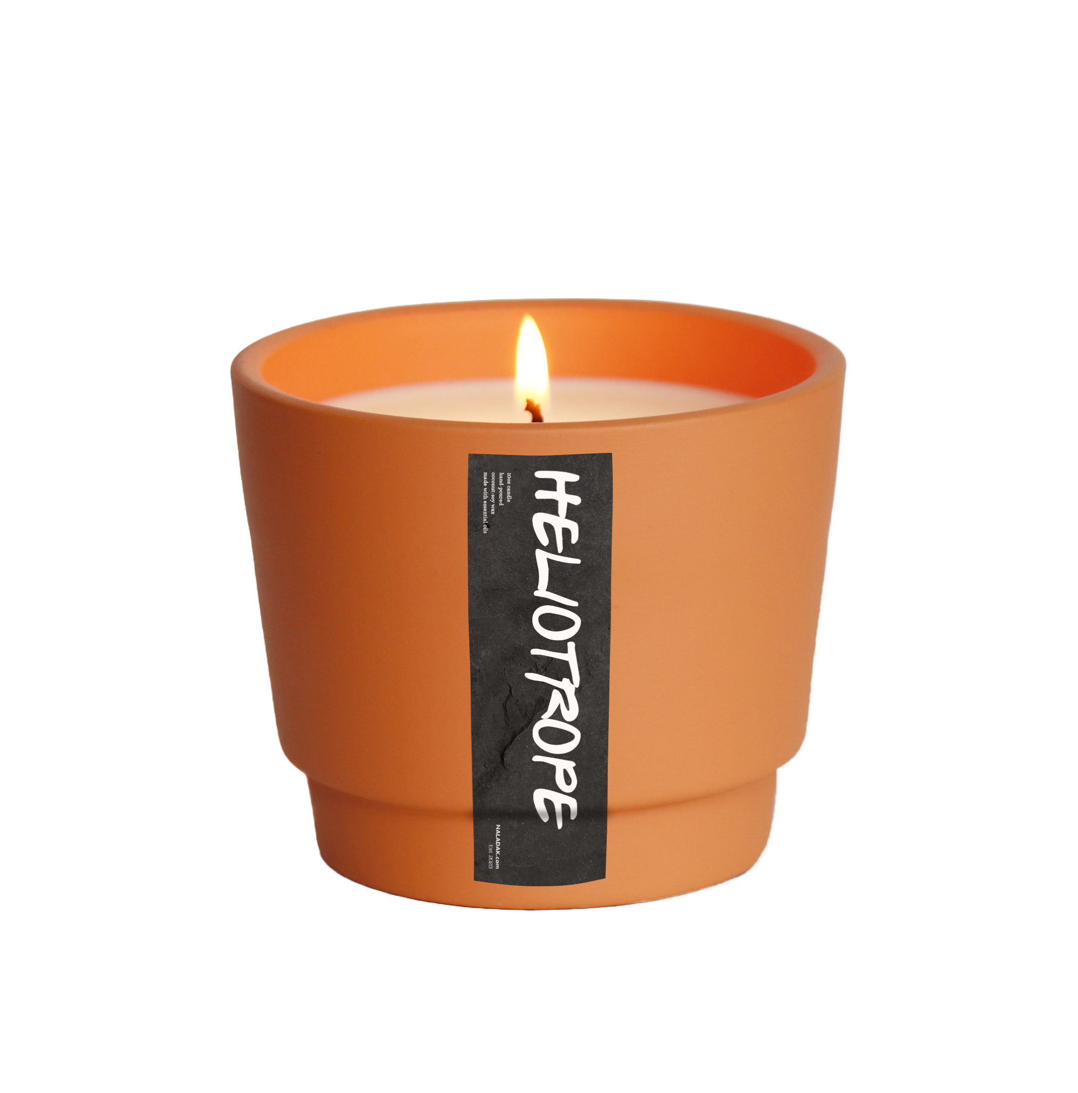 Heliotrope Garden Pot Candle