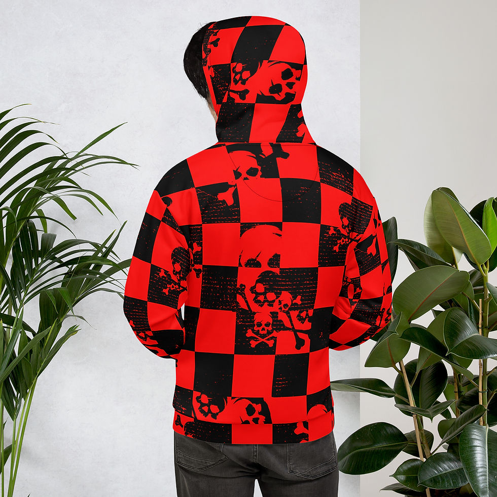 Thumbnail: MUCHLIKEFALLING Skull Graphic Hoodie