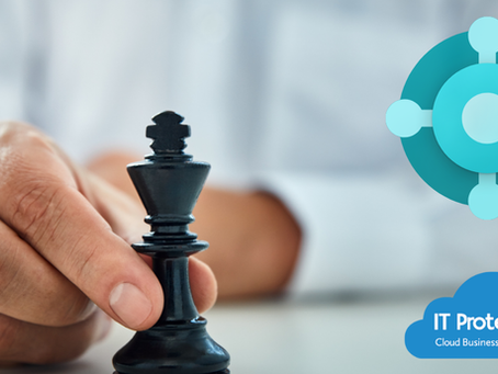 Pantalla de Microsoft Dynamics 365 Business Central mostrando funciones de inteligencia artificial y Copilot con análisis financiero y recomendaciones automáticas para empresas medianas