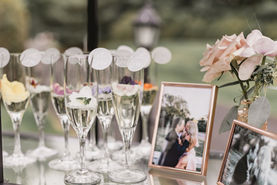 unique flower champagne for wedding