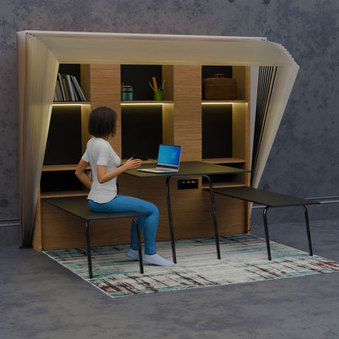 NomadNest II - Temporary Study Space Industrial Design