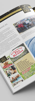 Magazine spread, Paradise Pet Resort advertisement