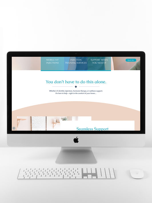 Computer screen showing a website with text: You don't have to do this alone.