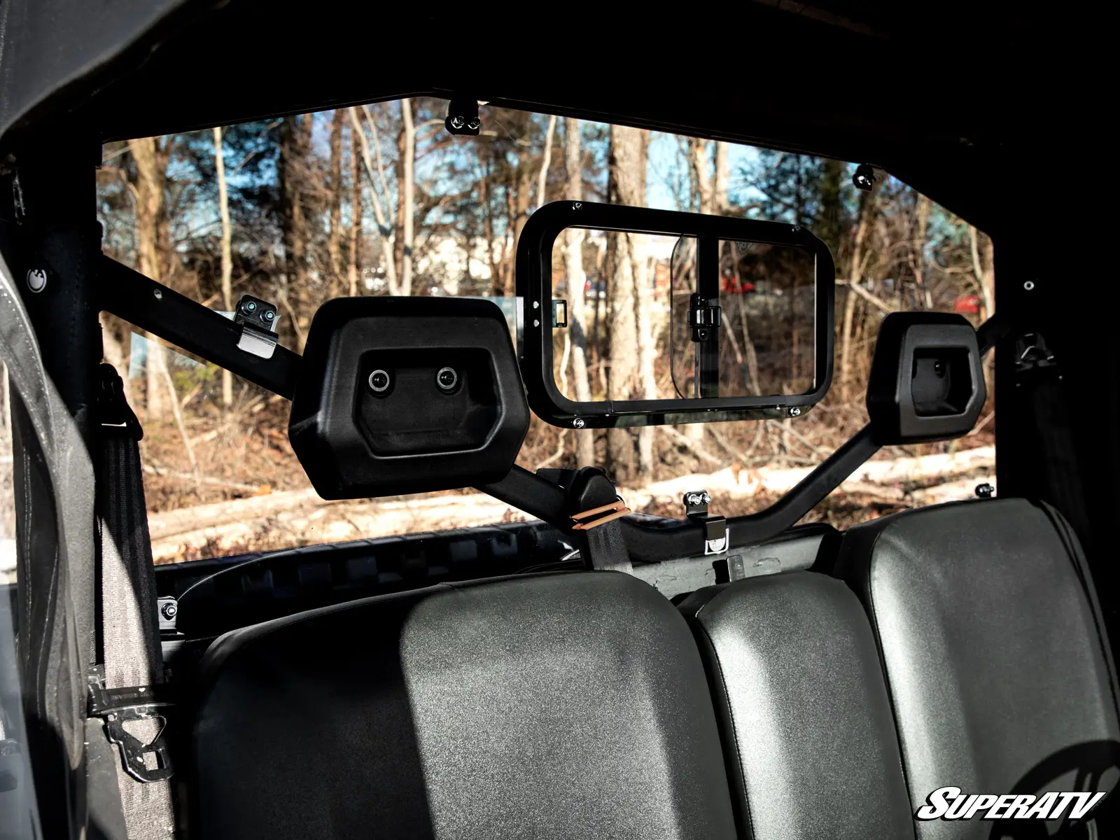 Modified Rear Windsheild CAN-AM DEFENDER SLIDING REAR WINDSHIELD | Midwest Custom Power