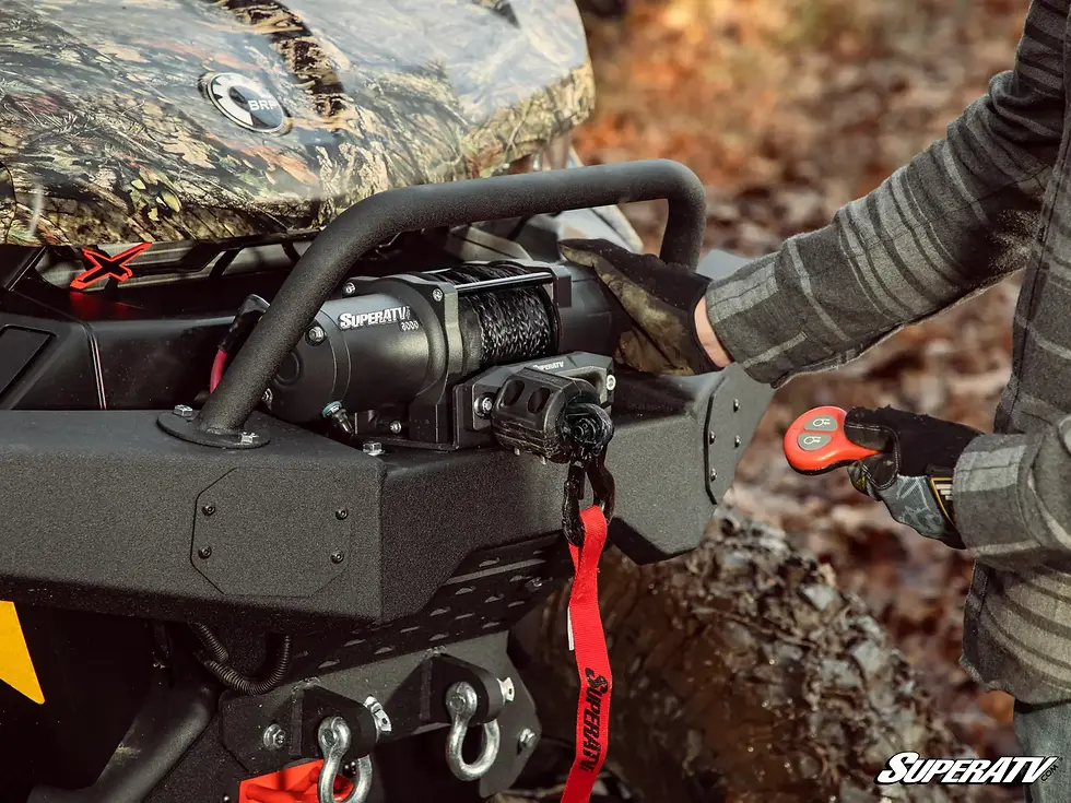 Thumbnail: 2500 LB. UTV/ATV WINCH (WITH WIRELESS REMOTE & SYNTHETIC ROPE)