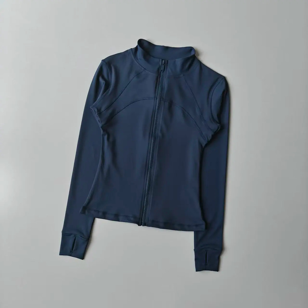 Thumbnail: Outdoor Sports Long Sleeved Women Slim Yoga Clothes Quick Dry Zipper Cardigan