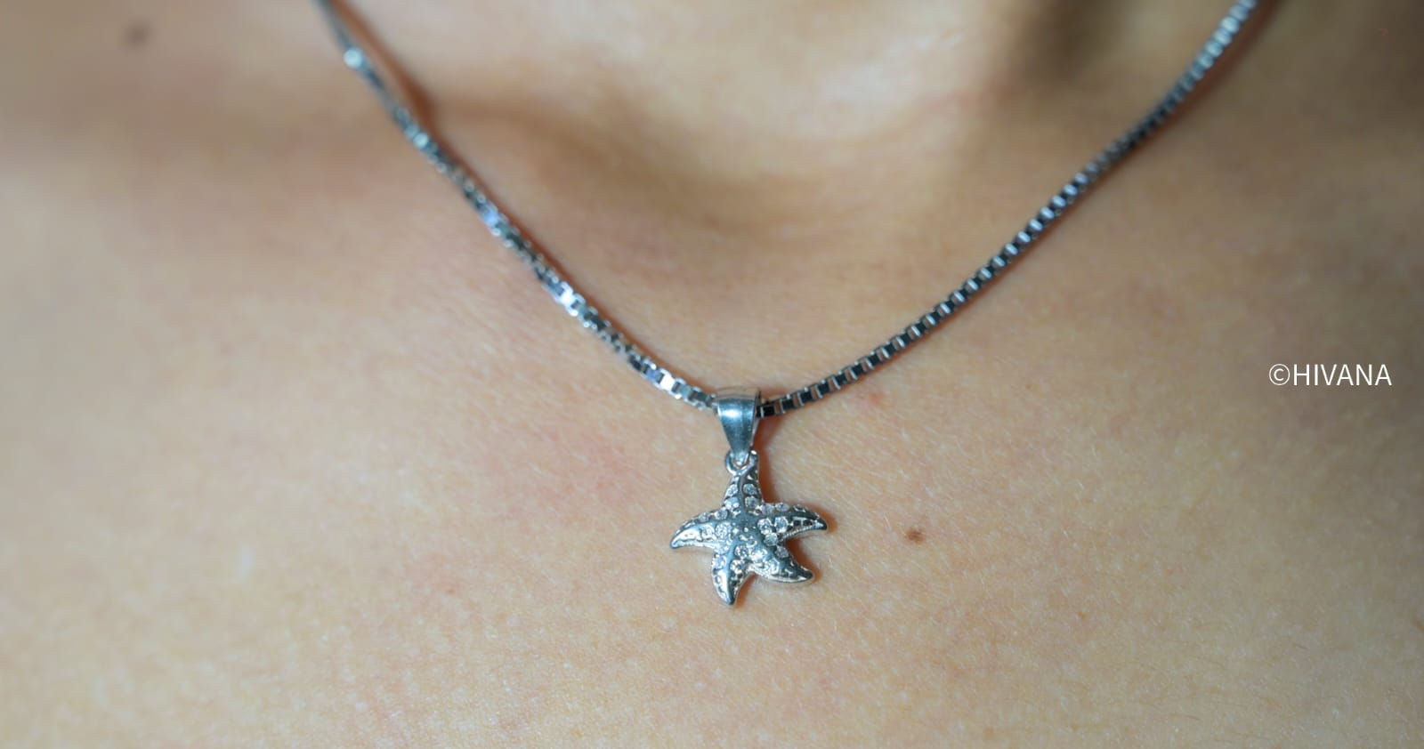 Silver Starfish Charm Pendant