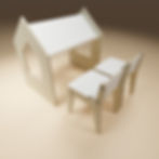 סט שולחן ושני כיסאות