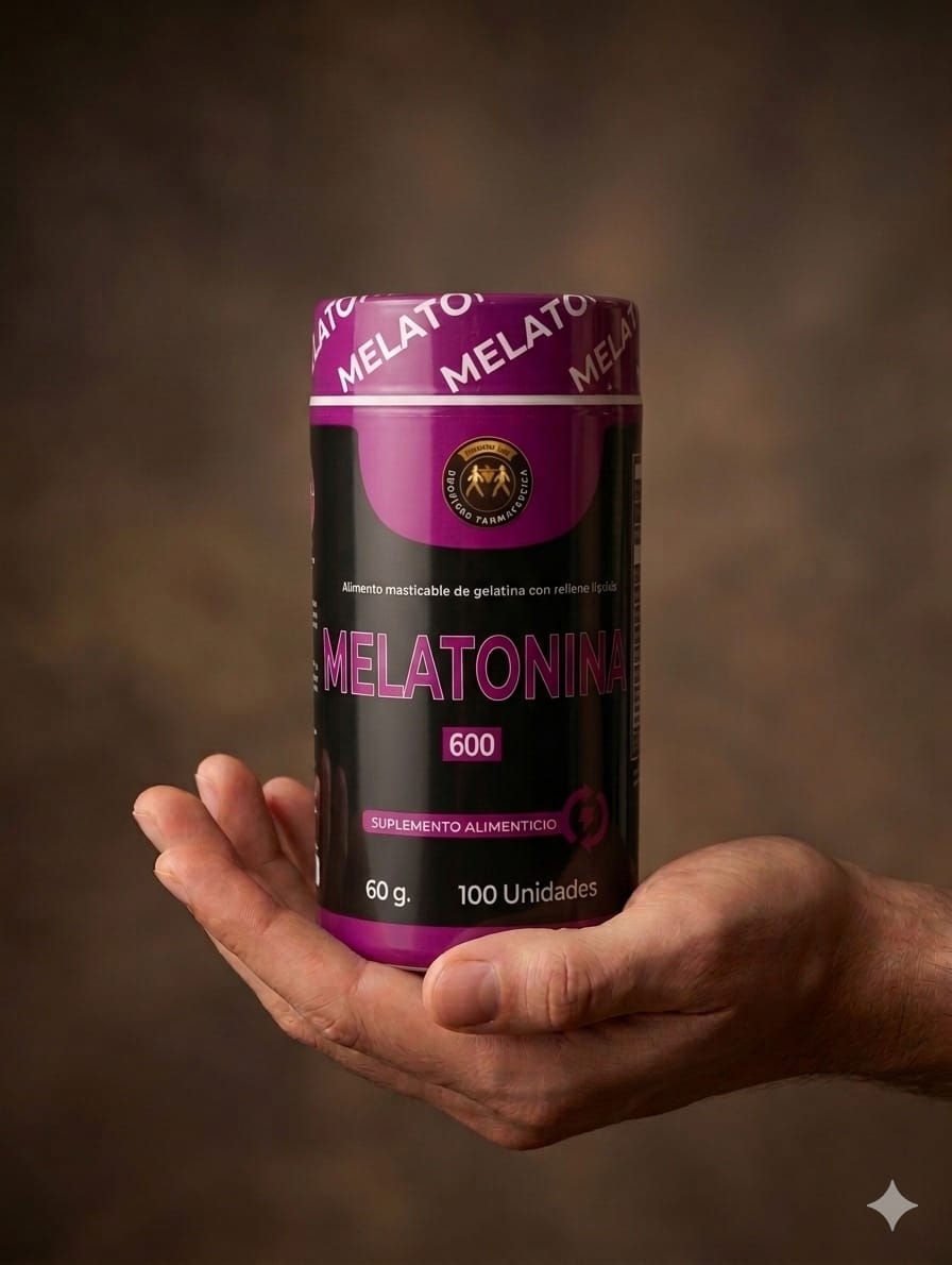 🟣 Melatonina 600 (El regulador del descanso profundo)