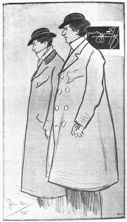 Portrait of The Beggarstaffs, Phil May, The Beggarstaffs, (drawing), 1895, repr. in The Studio, vol.