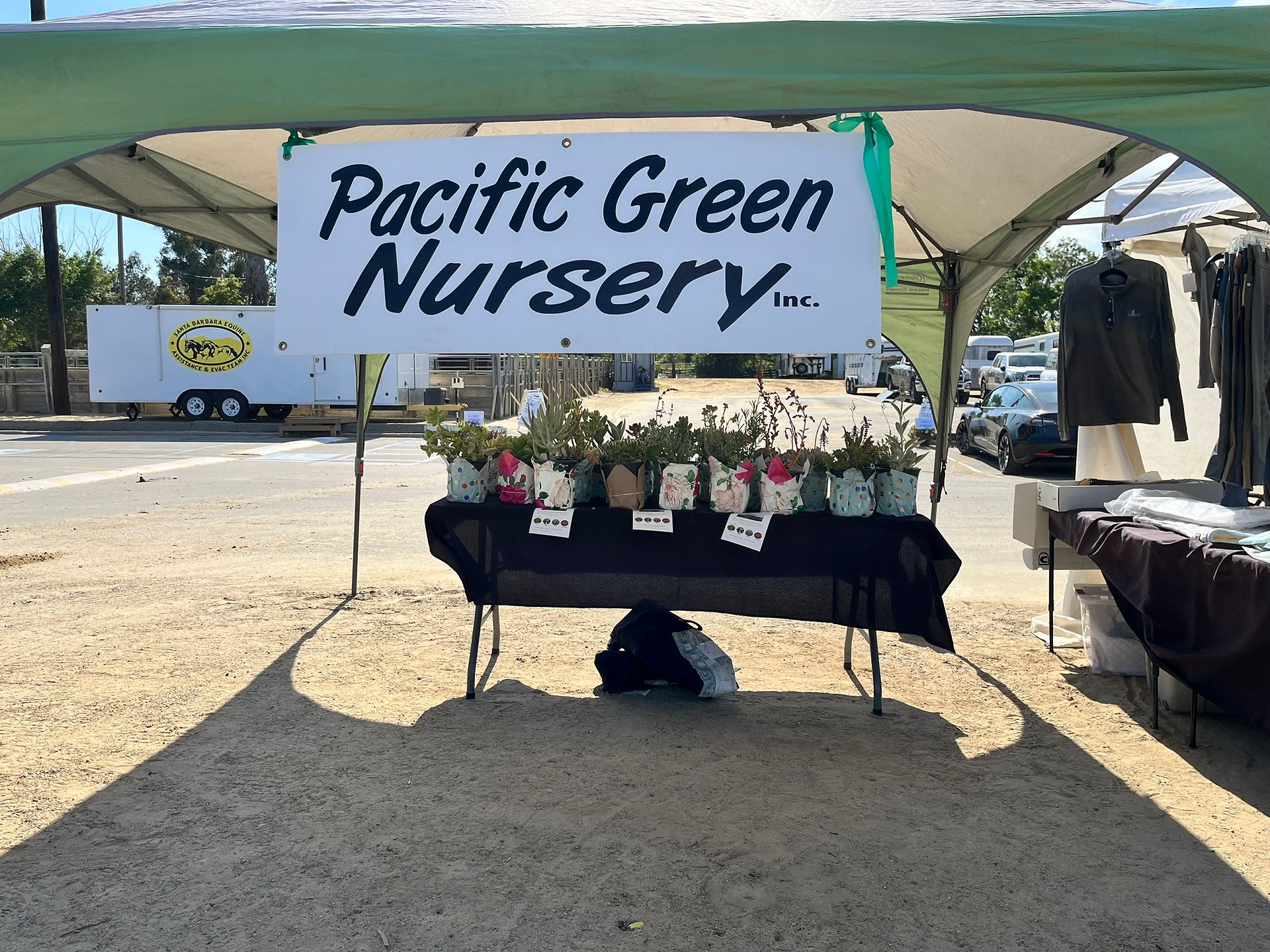 Pacific Green Nursery vendor tent