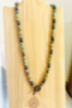 Thumbnail: Vintage Turquoise & Ethiopian Silver Unisex Artisan Necklace