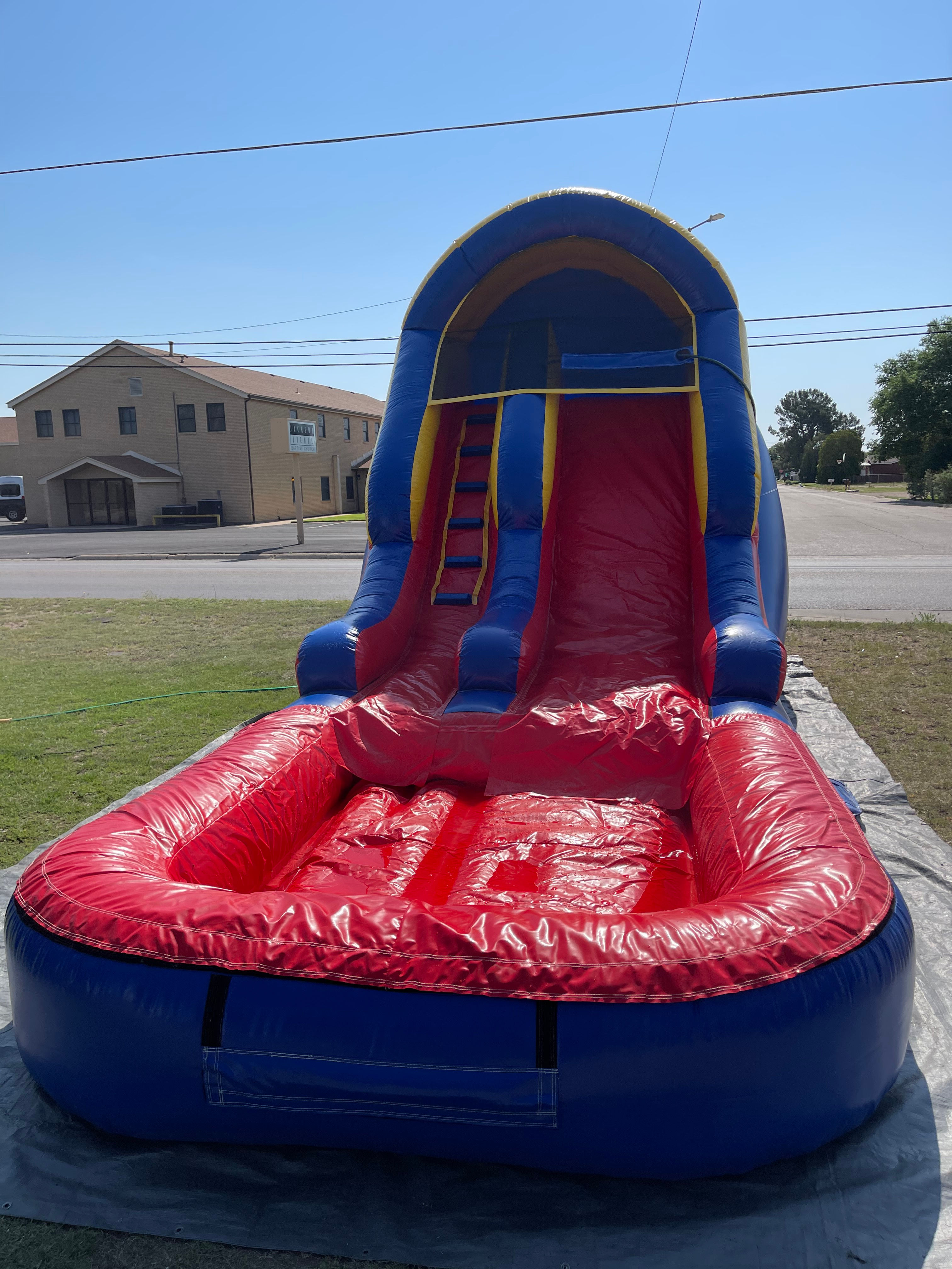 Red Single Water Slide