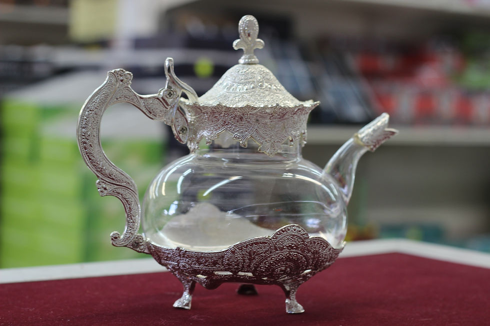 Miniature : Théière transparente moderne ronde 