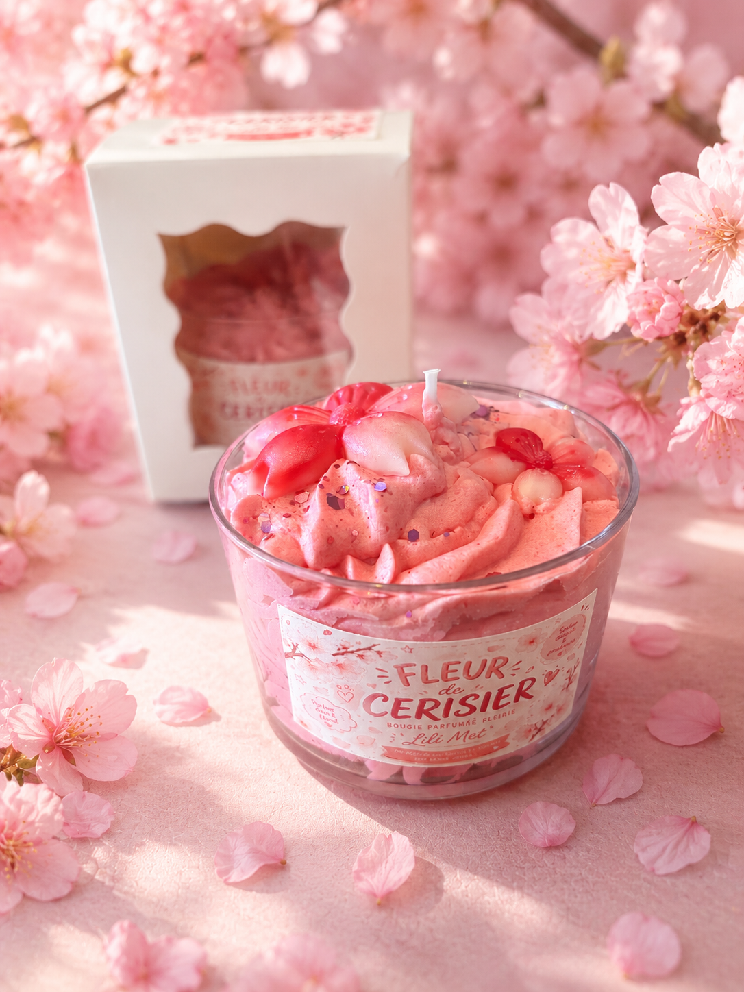 🌸 Bougie Chantilly Fleurs de Cerisier