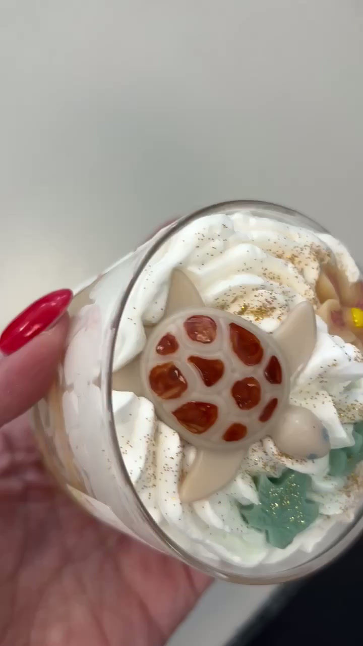 Miniature : 🐢Bougie Parfumée –  Tortue des îles -  Monoï  Pêche