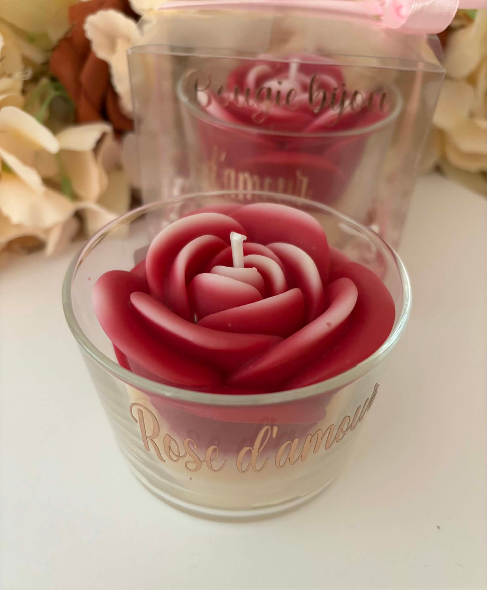đč Rose dâAmour â Bougie parfumĂ©e avec bijou surprise
