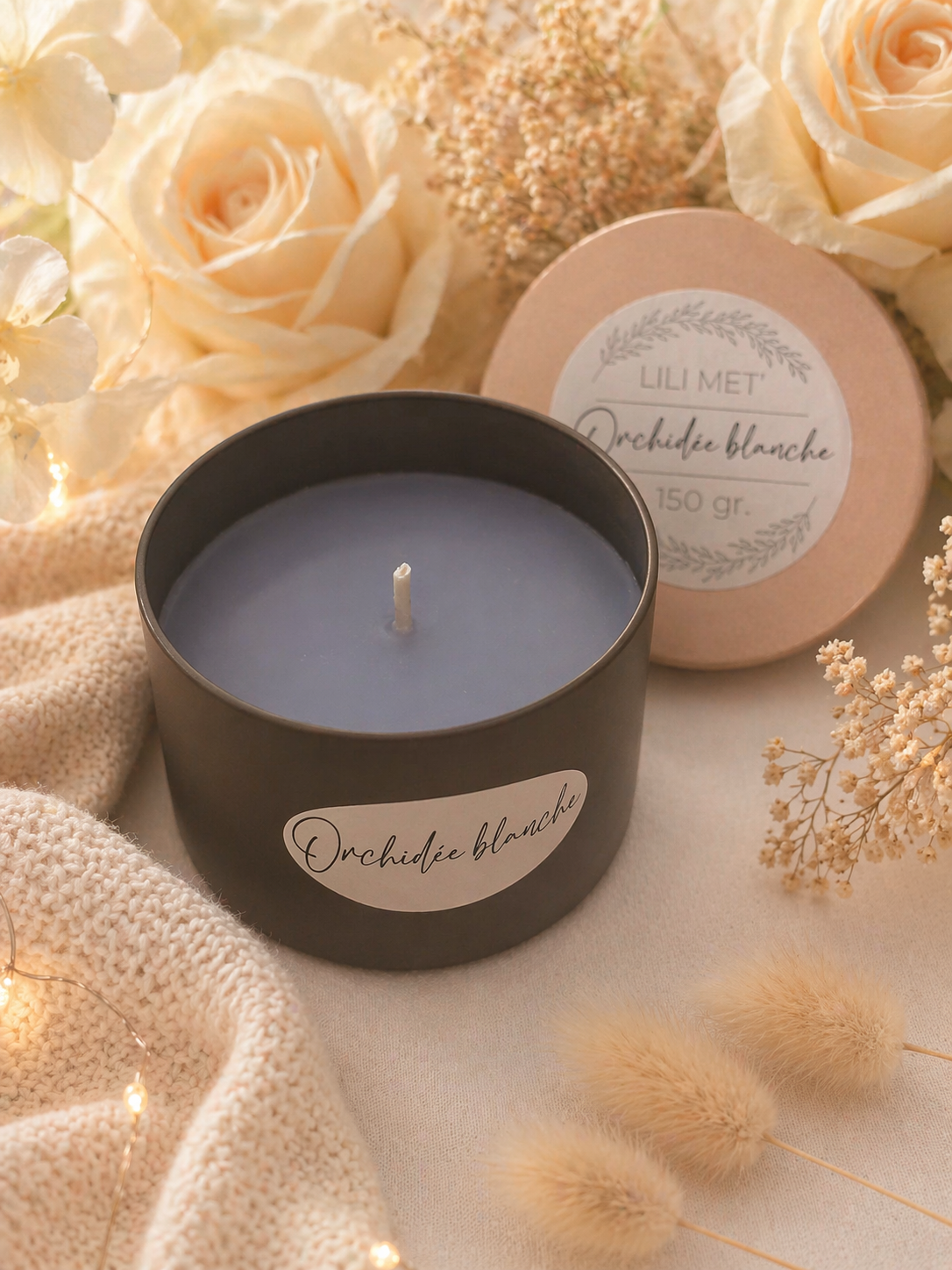 Bougie Signature – Orchidée blanche