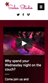 Kunst & kreativitet hjemmesideskabeloner – Latinamerikansk dansestudie