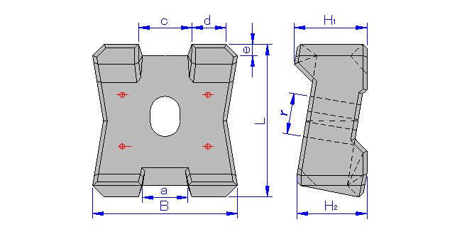 メガロック大型形状図