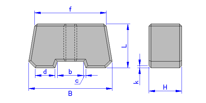 メガロック半型形状図