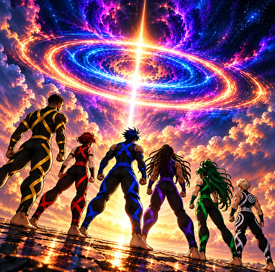Six Heroes Beneath the Cosmic Vortex.png
