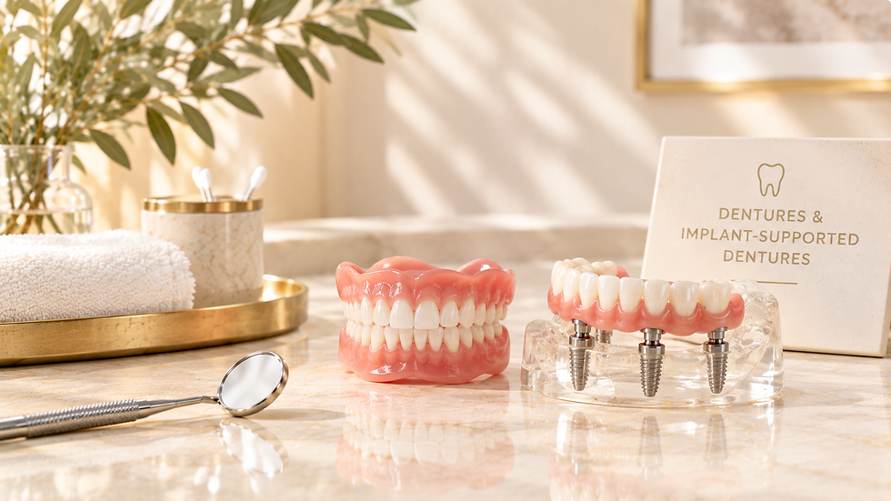 DENTURES & IMPLANT-SUPPORTED DENTURES