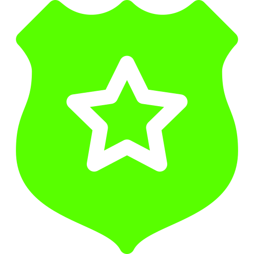 Law enforcement badge representing Deceptio.ai detecting potential deception in suspect, victim, and witness statements.