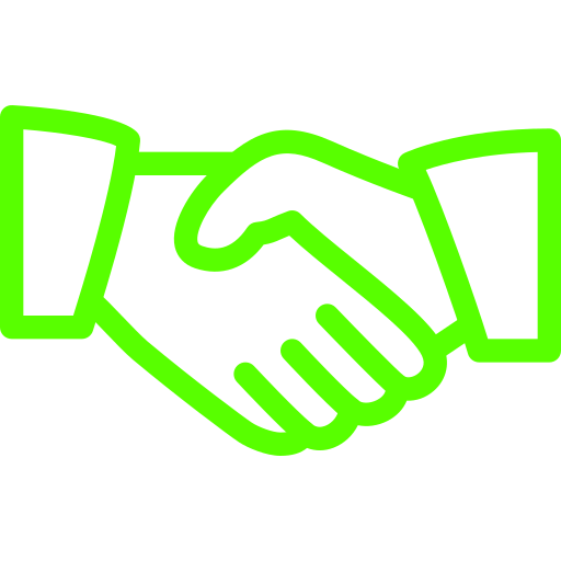Handshake icon representing Deceptio.ai's fair, transparent, and reasonable Terms and Conditions of Use.