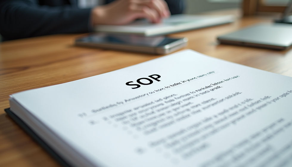 Building Standard Operating Procedures for a Sustainable Business Framework