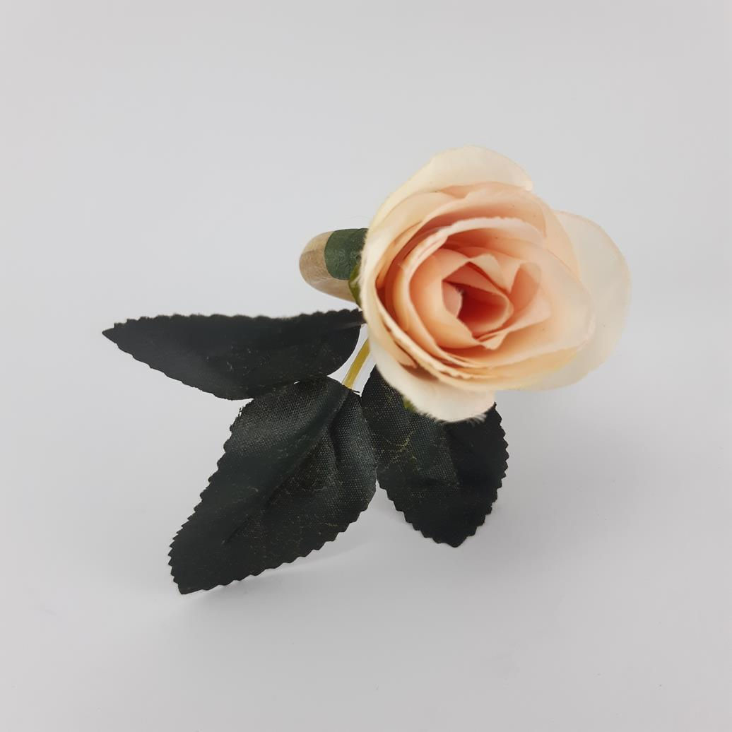 Porta Guardanapo - Rosa pequena champagne rosa