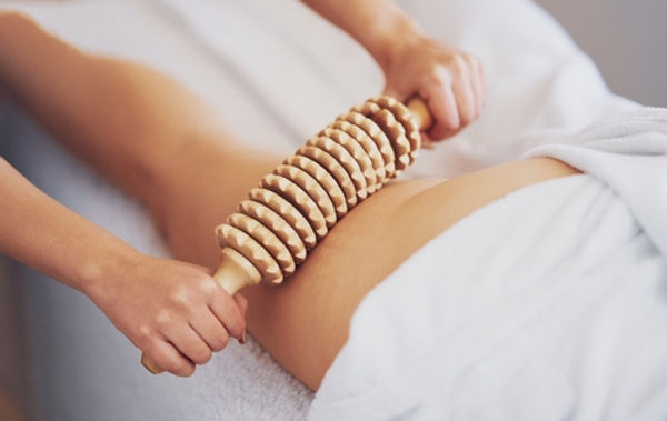 maderotherapie am bein