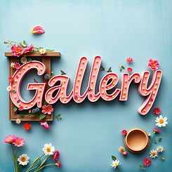word art of the word Gallery with soft, colourful playful, floral, travel.jpg