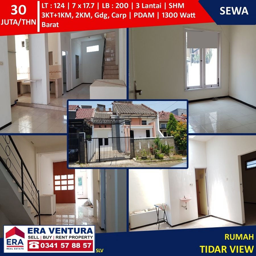 Thumbnail: Rumah 2 Lantai di Perumahan Tidar View Dekat Kampus di Malang