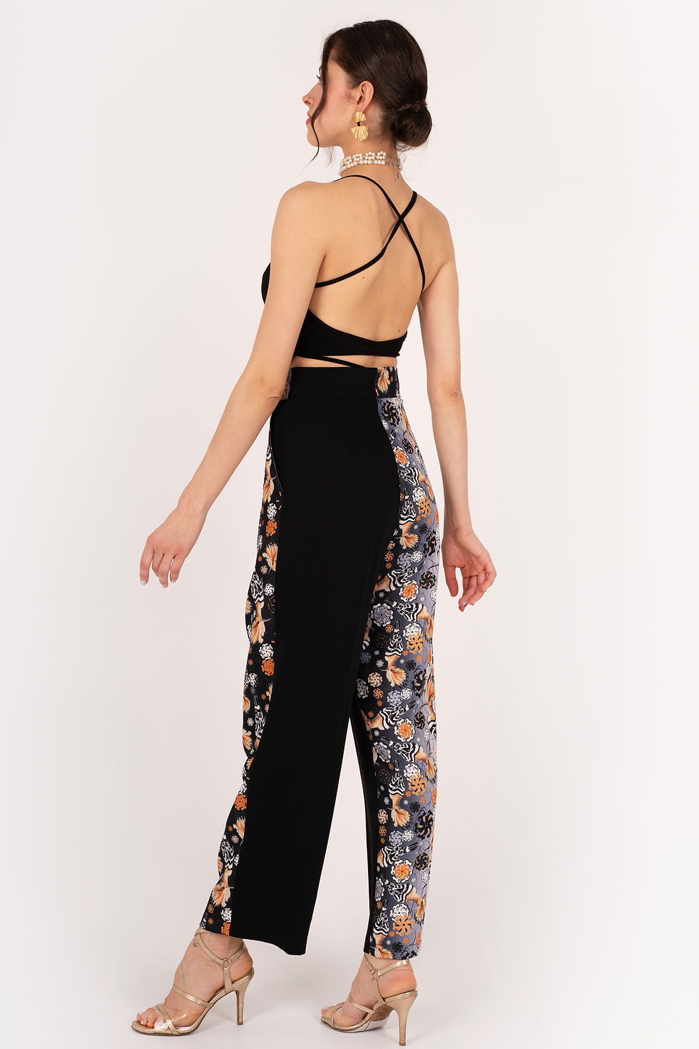 Thumbnail: Madagascar Hoopoe Degrade Wide Leg Pants & Top Tango Set