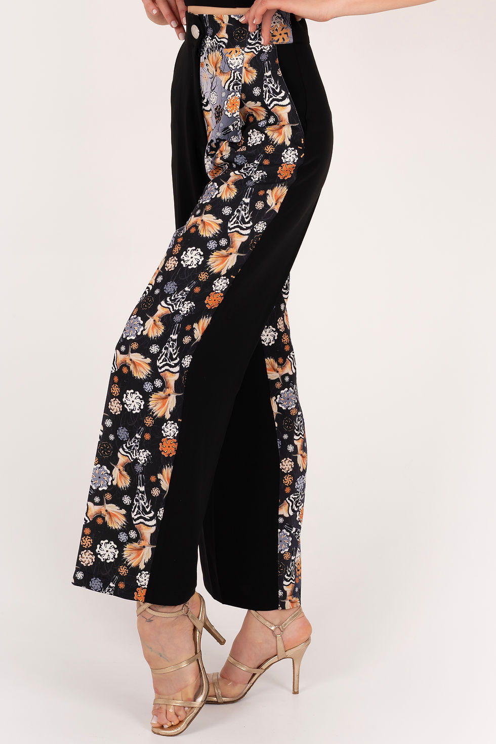 Thumbnail: Madagascar Hoopoe Degrade Wide Leg Pants & Top Tango Set