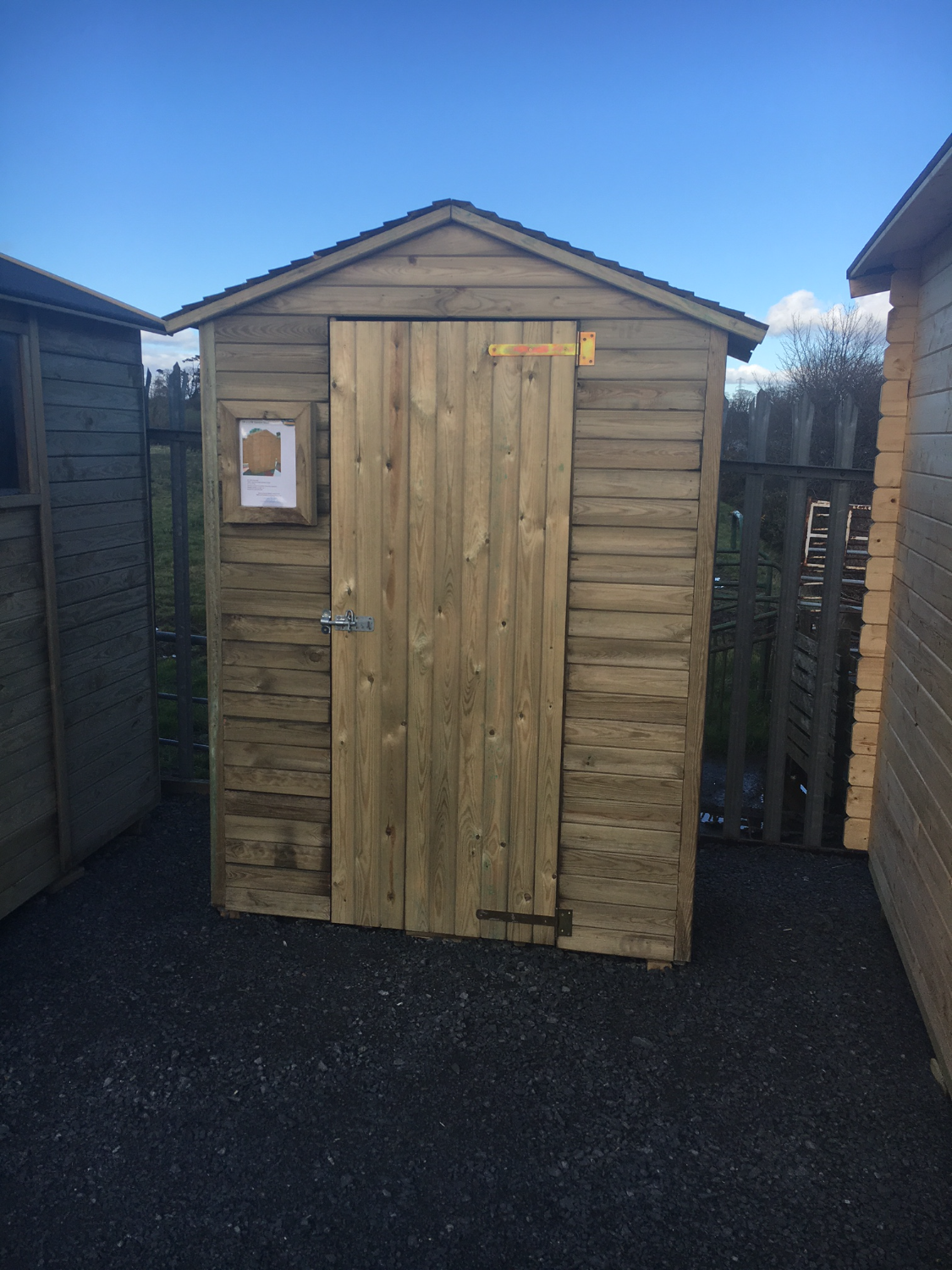 5ft x 2ft Wooden Shed