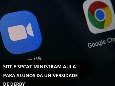 SDT e SPCAT ministram aula para alunos da universidade de Derby