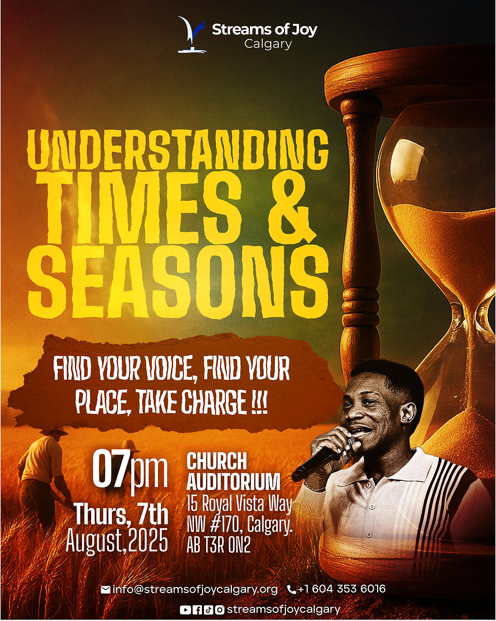 Wordshop | Understanding times and seasons - find your voice, find your place, take charge