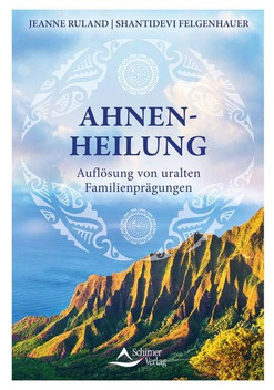 Buchtitel mit hawaiianischer Hügellandschaft im Abendlicht. Im Hintergrund sieht man das Meer. Die Perspektive ist von oben. Im Bereich des Meeres ist ein Wasserzeichen eines hawaiianischen Symbols, in dessen Mittte der Buchtitel und der Untertitel stehen. An der Oberkante des Titels stehen die Autorinnen.