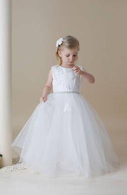 Flower Girl in Ivory